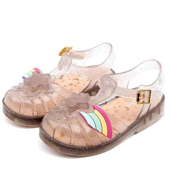 Mini Melissa Girls Mini Possession Fisherman Roman Sandals Sz 9 NIB W/ Dust Bag - Picture 1 of 14
